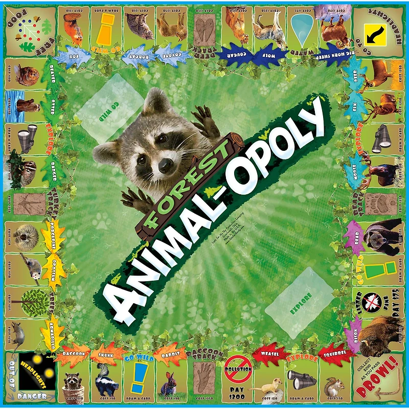 Late For The Sky Forest Animal-Opoly™ Board Game