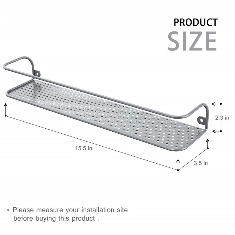 NEX™ Silver Wall-Mounted Spice Racks, 2ct.
