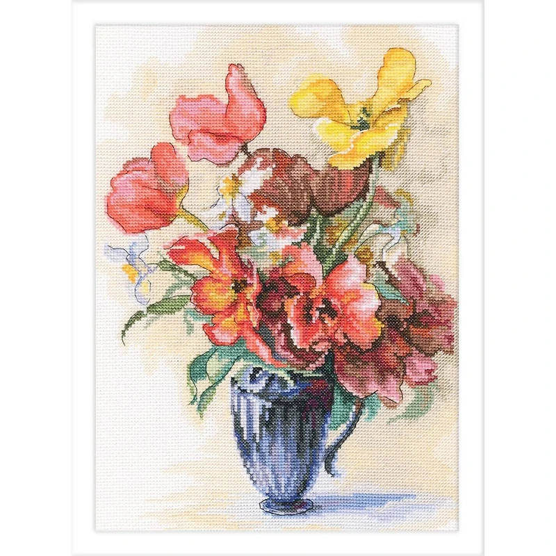 RTO Tulips And Daffodils Counted Cross Stitch Kit