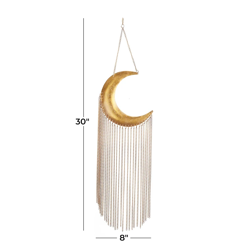 Gold Iron Glam Windchime, 30" x 8"