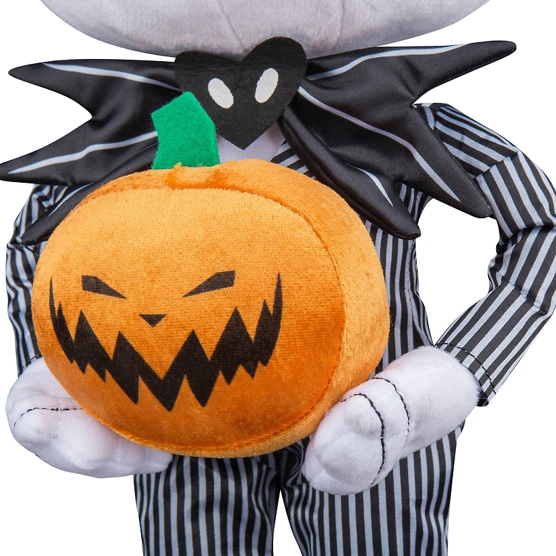 18" Stylized Jack Skellington Halloween Greeter with Jack-o'-Lantern