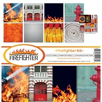 Reminisce Collection Kit 12"X12"-Firefighter