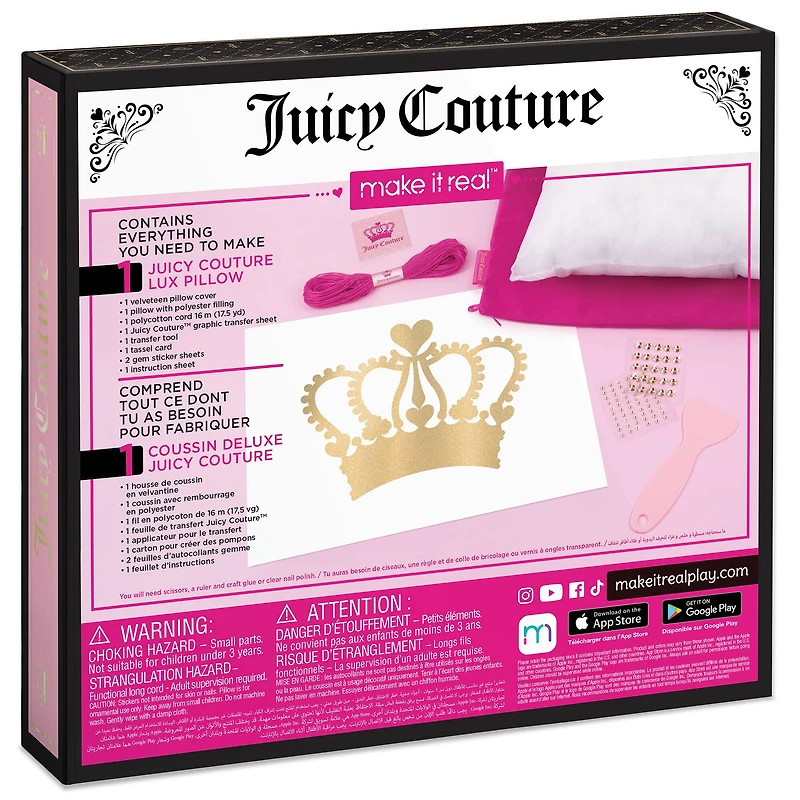 Make It Real™ Juicy Couture DIY Lux Pillow Kit