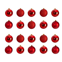 20ct. 3" Red Shatterproof Christmas Ornaments
