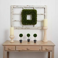 17” Square Tea Leaf Wreath