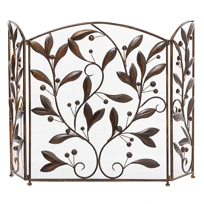 Metal Eclectic Fireplace Screen