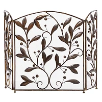 Metal Eclectic Fireplace Screen