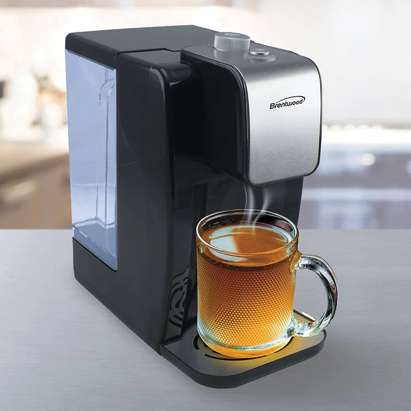 Brentwood 2.3qt. Black Single-Touch Instant Hot Water Dispenser