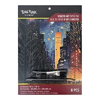 Brea Reese™ 9" x 12" Christmas in the City Scratch Art Paper Pad