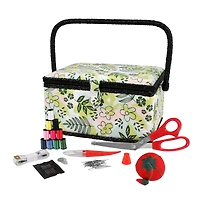 SINGER® Natures Floral Pattern Sewing Basket Kit