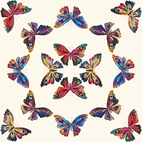 RoomMates Cream Multi Papillon Peel & Stick Wallpaper