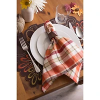 DII® Pumpkin Spice Plaid Dinner Napkins, 6ct.
