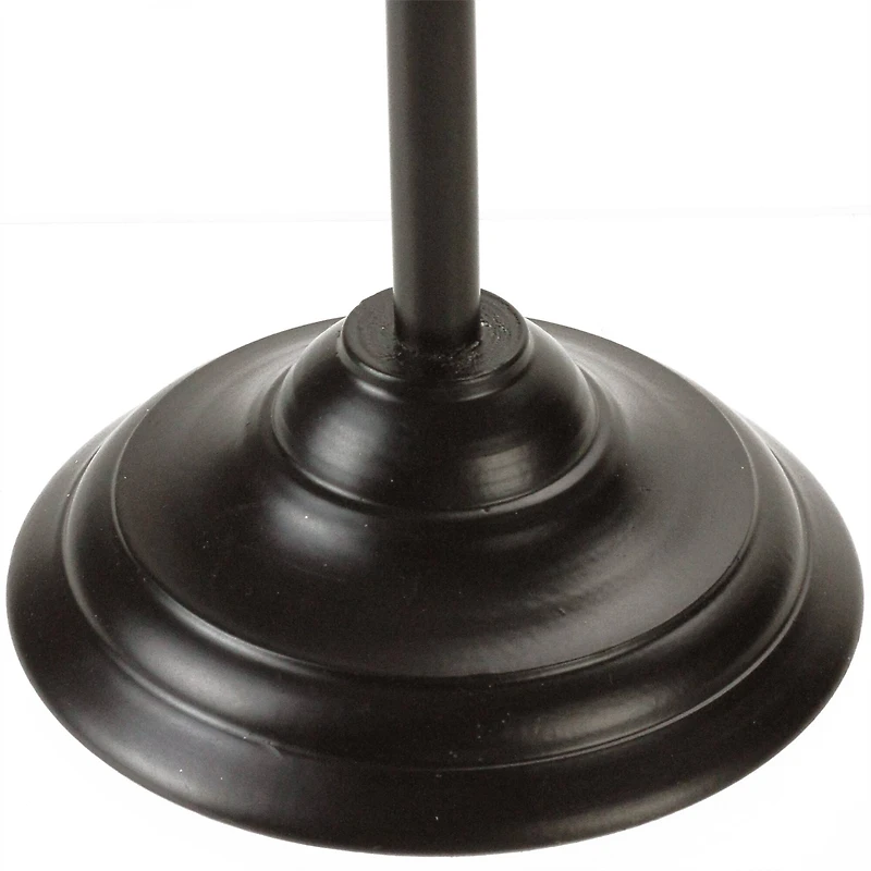 13" Decorative Small Golden Luster Brown Stemmed Votive Candle Holder