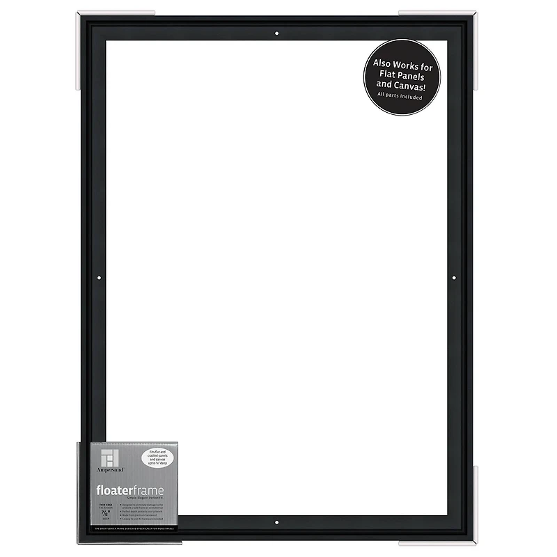 Ampersand™ 7/8" Depth Black Thin Edge Floaterframe