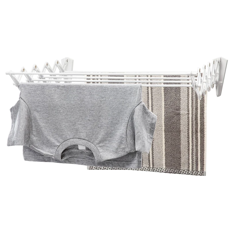 Woolite 24" Wide Collapsible Wall-Mount Drying Rack