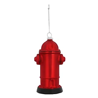 5" Red Fire Hydrant Glass Ornament by Ashland®