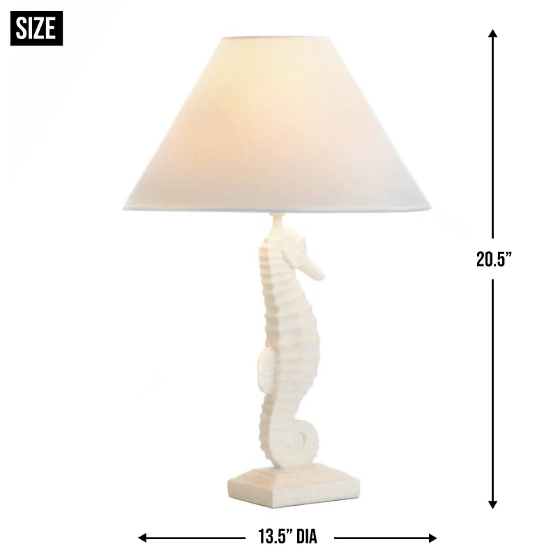 20.5'' White Seahorse Table Lamp