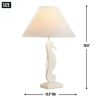 20.5'' White Seahorse Table Lamp
