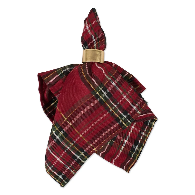 DII® Holiday Metallic Plaid Napkins, 6ct.