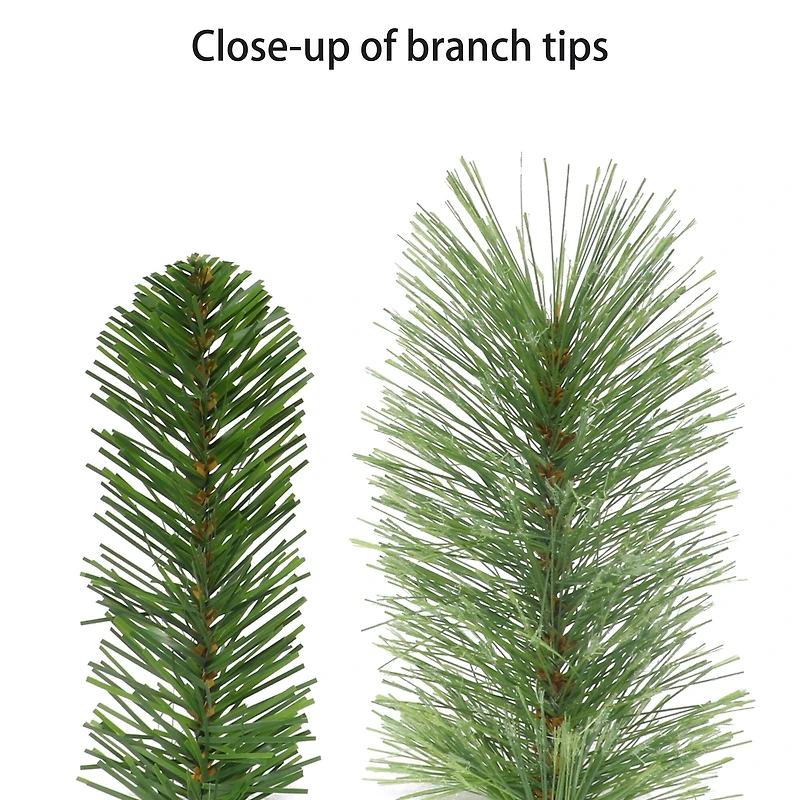 6.5ft. Pre-Lit Washington Spruce Aritificial Christmas Tree, Warm White LED Lights