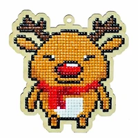 Wizardi Diamond Painting Ornament Kit Winter Deer