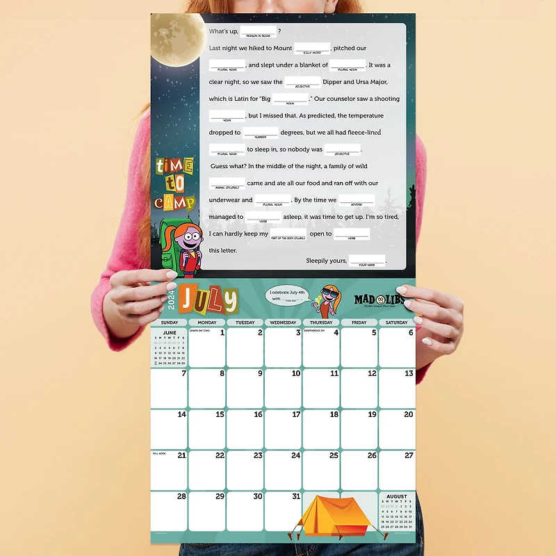 TF Publishing 2024 Mad Libs Wall Calendar