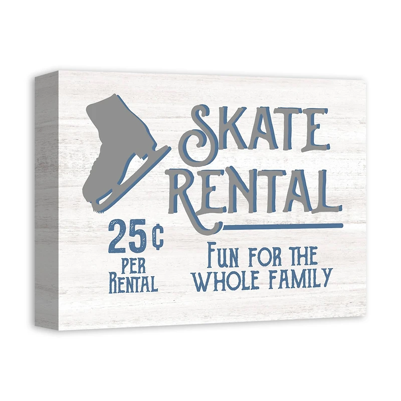 Skate Rental 14x11 Canvas Wall Art