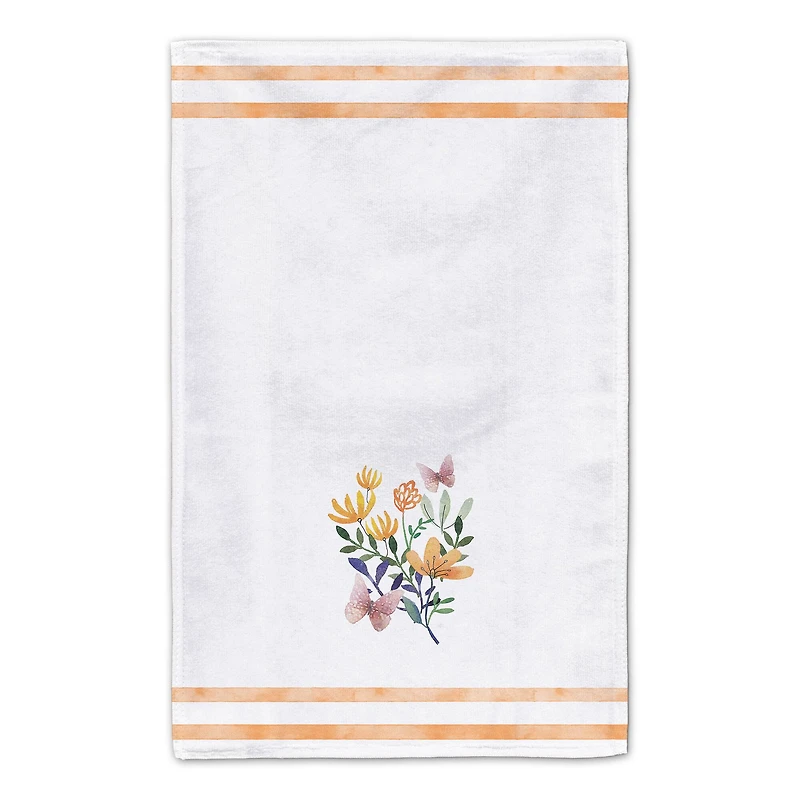 Butterflies and Flowers Tea Towel - Set of 2