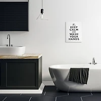 Stupell Industries Keep Calm & Wash Your Hands Wall Art