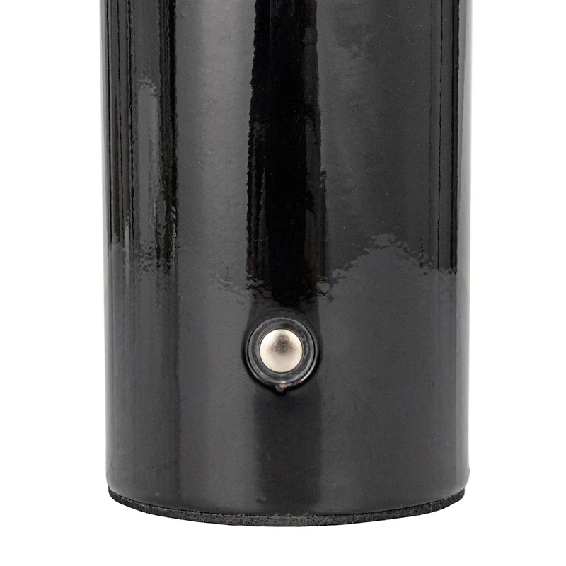 Hello Honey® 8.25" Black Round Metal LED Rechargeable Table Lamp Set, 2ct.