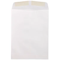 JAM Paper 9" x 12" Neenah Classic Linen Solar White Booklet Envelopes, 25ct.