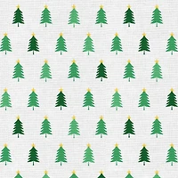 Fabric Editions White Oh Christmas Tree Cotton Fabric