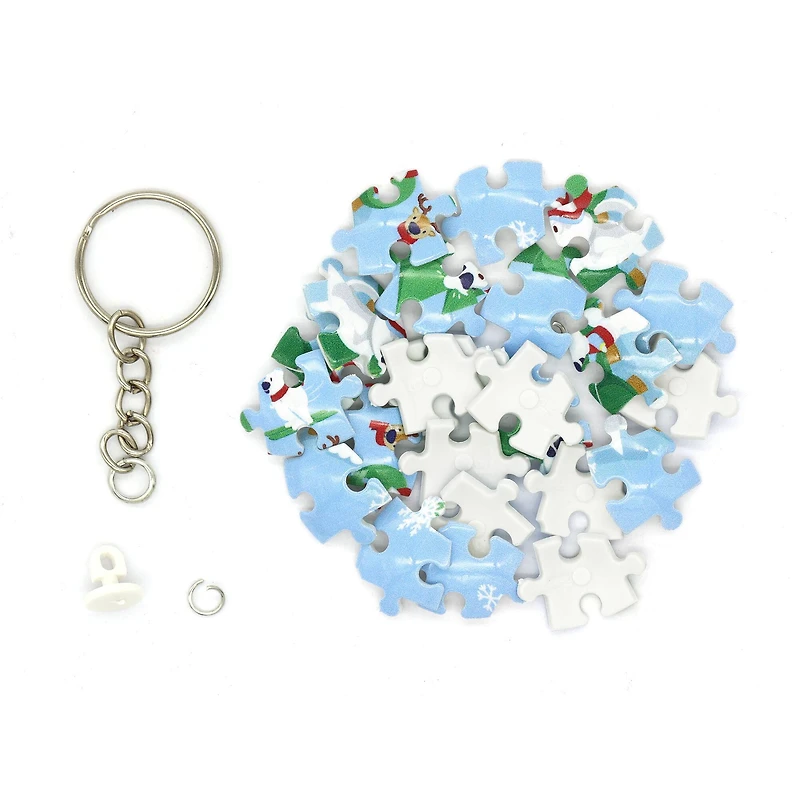 Winter Snow 3D Puzzle Keychain by Creatology™