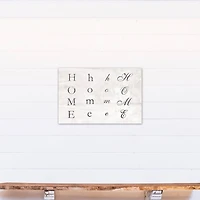 Distressed Home Sign 20" x 30" Canvas Wall Art