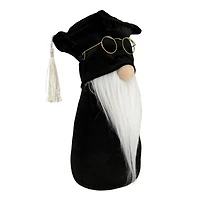 10.5" Graduation Day Boy Gnome in Black Cap & Gown