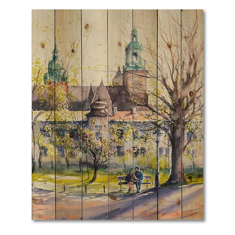Designart - Castel Through The Trees of The Park