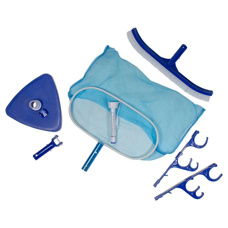 Pool Central 6-Piece Blue Assorted Pool Maintenance Cleaning Kit