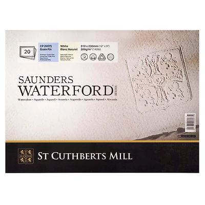 Saunders Waterford® 9" x 12" CP Surface Watercolor Paper Block