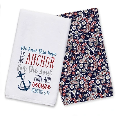 Anchor For The Soul Tea Towel Set