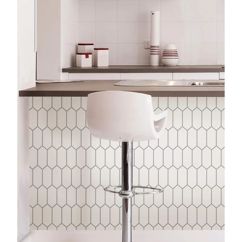 WallPops Rhombus Peel & Stick Backsplash Tiles