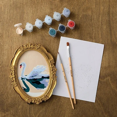 Swan Paint-by-Number Framed Mini Kit by Artist's Loft®