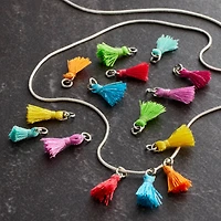 Charmalong™ Rhodium Tassel Charms by Bead Landing™