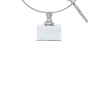 12" Silver Aluminum Glam Globe