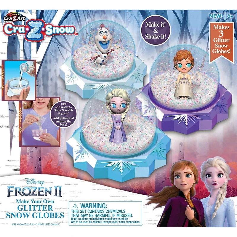 Cra-Z-Art Disney® Frozen 2 Cra-Z-Snow Glitter Snow Globes