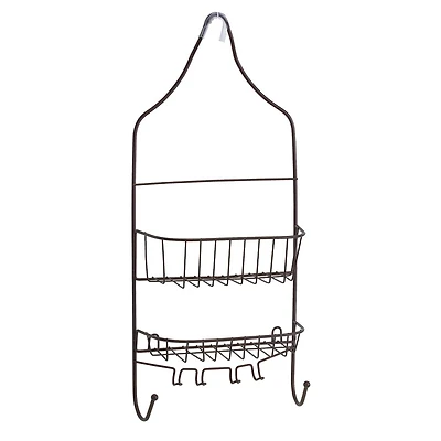 Bath Bliss Bronze Contoured Head Design Shower Caddy