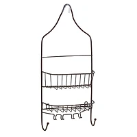 Bath Bliss Bronze Contoured Head Design Shower Caddy