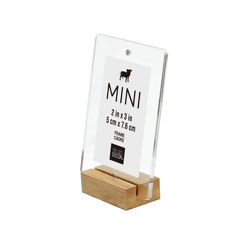 Mini Natural Bamboo & Acrylic Frame by Studio Décor®