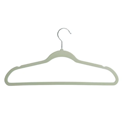 Honey Can Do Light Green Slim-Profile Non-Slip Velvet Hangers, 35ct.