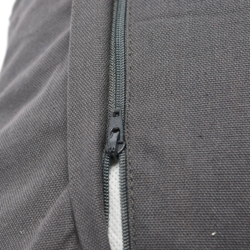 Hello Honey® Gray Square Boucle Cotton Pillow Cover