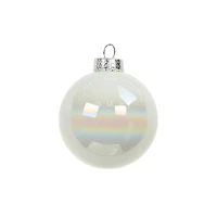 6 Pack 2.5" Iridescent Glass Ball Ornaments by Ashland